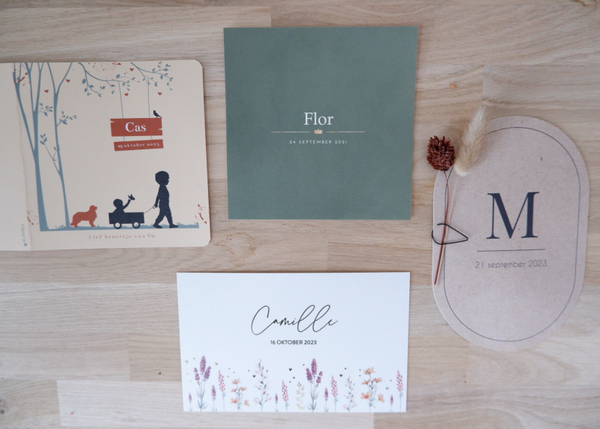 Proefpakket geboortekaartjes