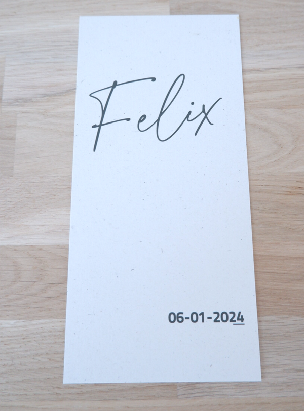 Geboortekaartje Felix