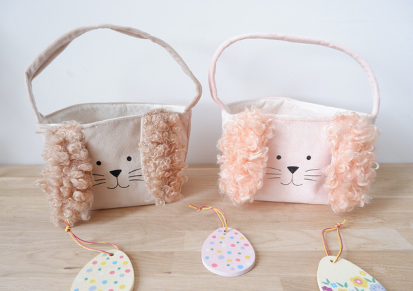 Paasmandje kruloortjes met naam