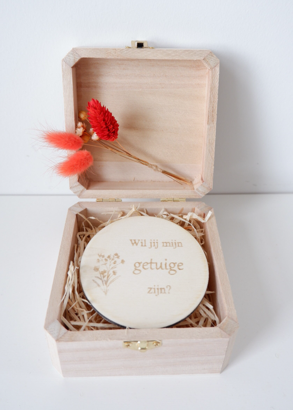 Kistje 'Wil jij mijn getuige zijn?'