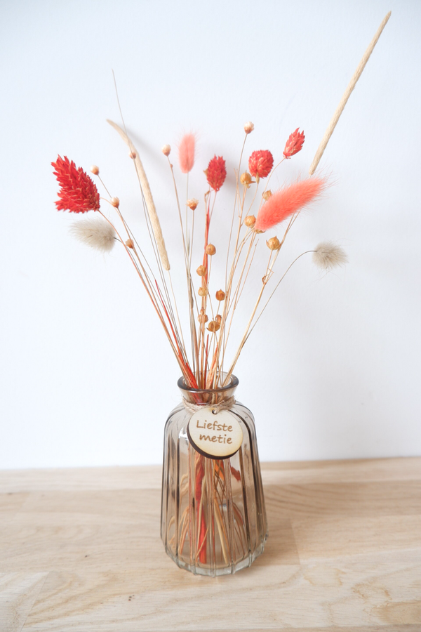 Vaasje lichtbruin meter