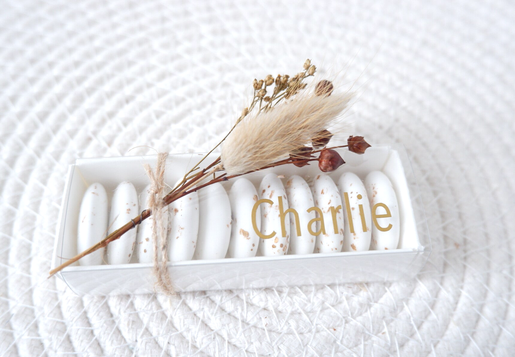 Mini boeketje beige/bruin