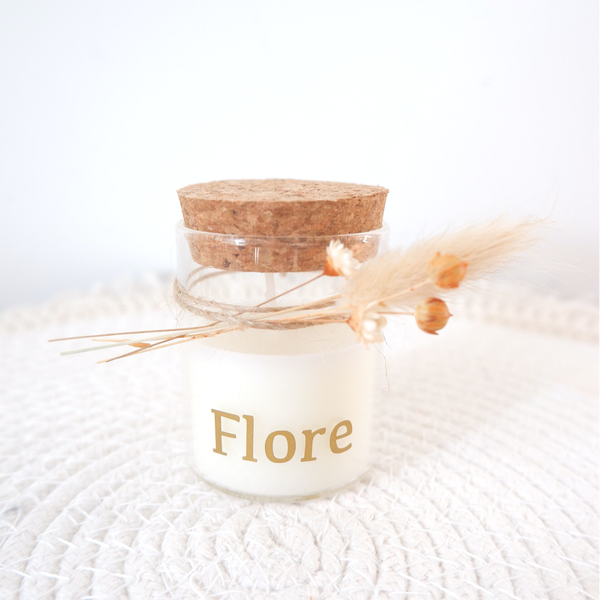 Kaarsje met kurken deksel