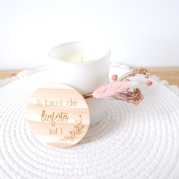 Geurkaars 'Jij bent de liefste juf'