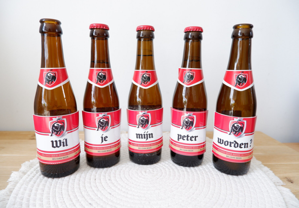 Stickerset jupiler 'WIl je mijn peter worden?'