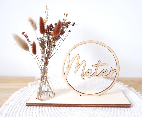 Houten plankje meter