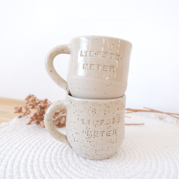 Mok keramiek 'Liefste meter'