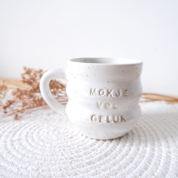 Mokje vol geluk keramiek