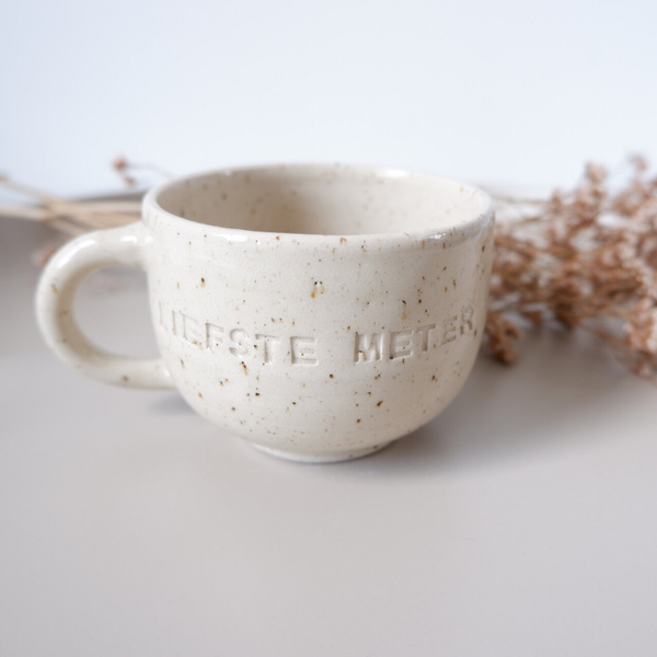 Mok keramiek 'Liefste meter' (Half januari terug beschikbaar)