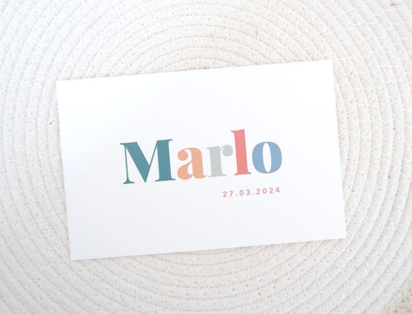 Geboortekaartje Marlo
