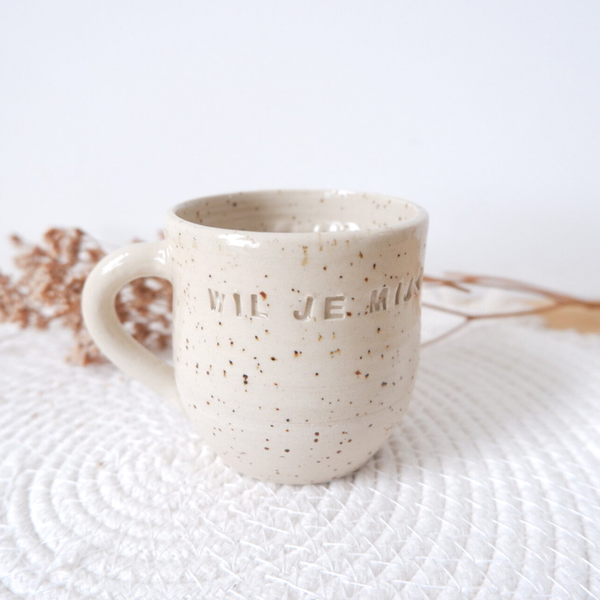 Mok keramiek 'Wil jij mijn meter zijn?' (Half januari terug beschikbaar)