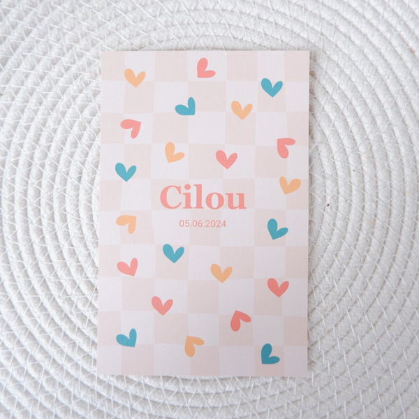 Geboortekaartje Cilou