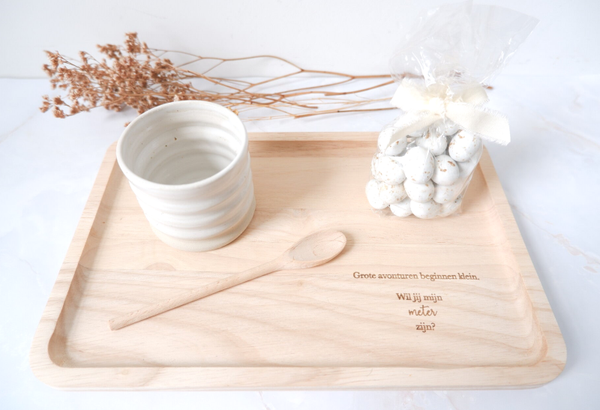 Dienblad 'Wil jij mijn meter/peter zijn?' (Half januari terug beschikbaar)