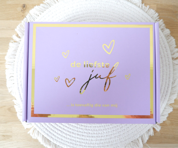 Giftbox 'De liefste juf is toevallig die van mij'