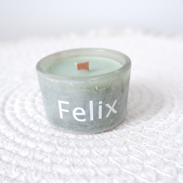 Mini stone geurkaars groen