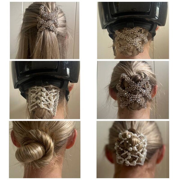 Haarklem met parel kralen.