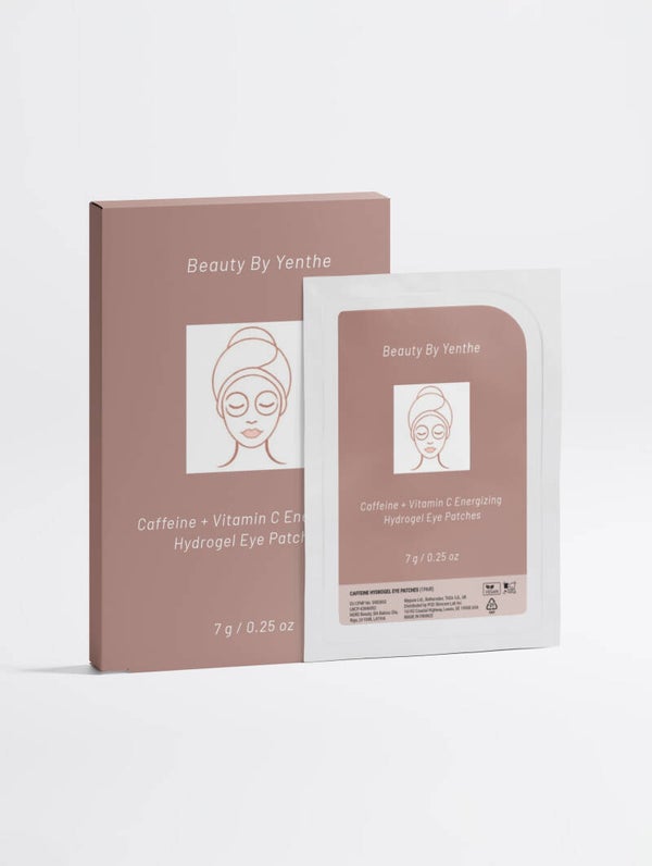 Cafeïne + vitamine C stimulerende hydrogel oogmaskertjes