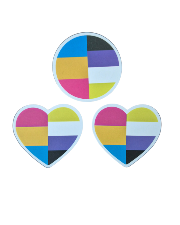Sticker Pan-Non binair