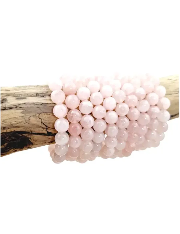 bracelet en quartz rose