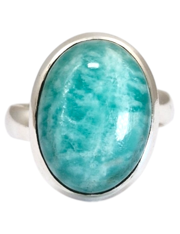Melissa Bague argent serti clos amazonite