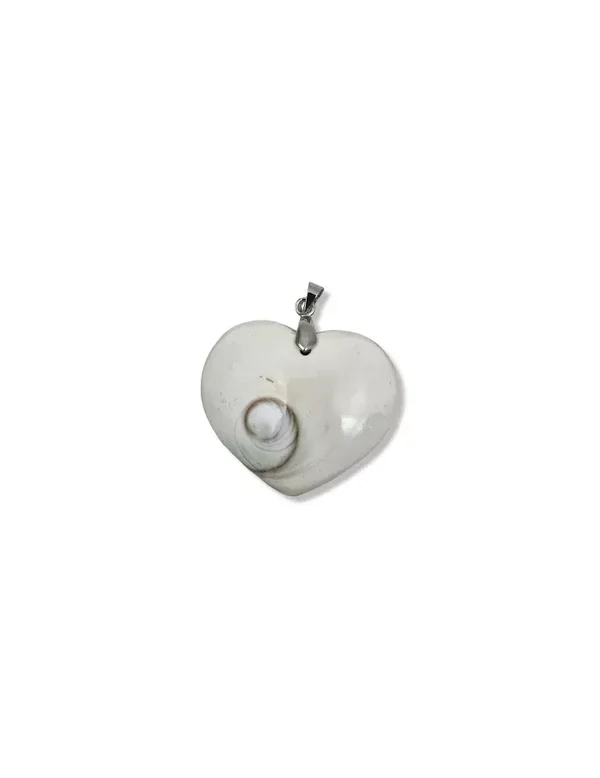 pendentif en cœur œil de Ste- Lucie