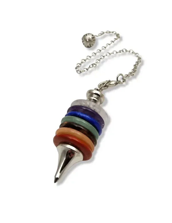 Pendule anneaux 7 chakras