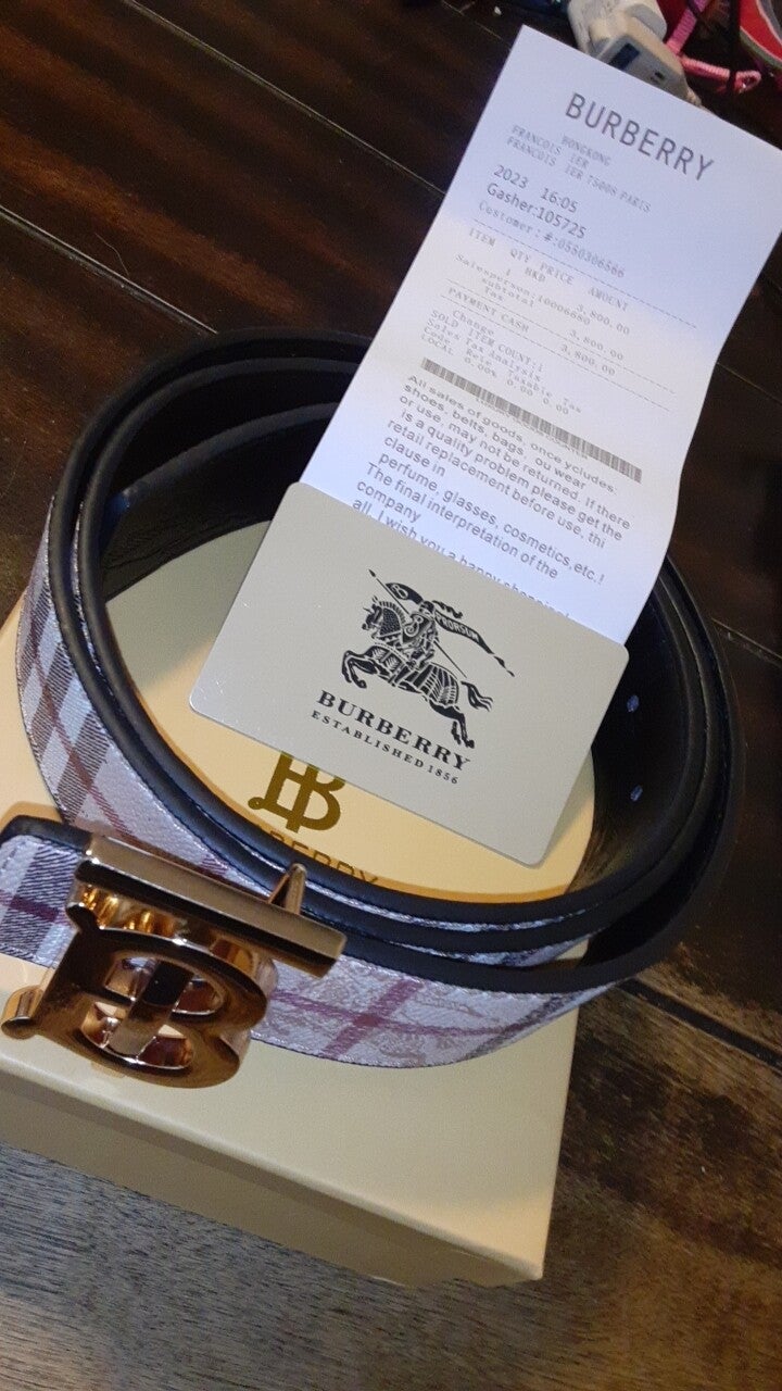 Ceinture Burberry Réversible