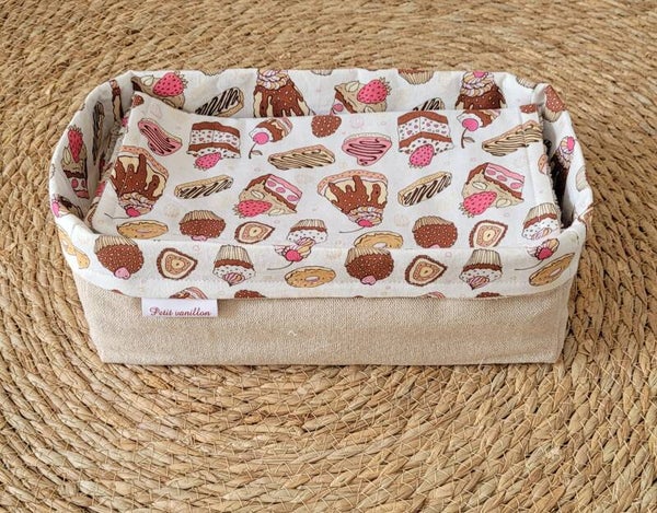 Essuie tout lavable avec panier de rangement