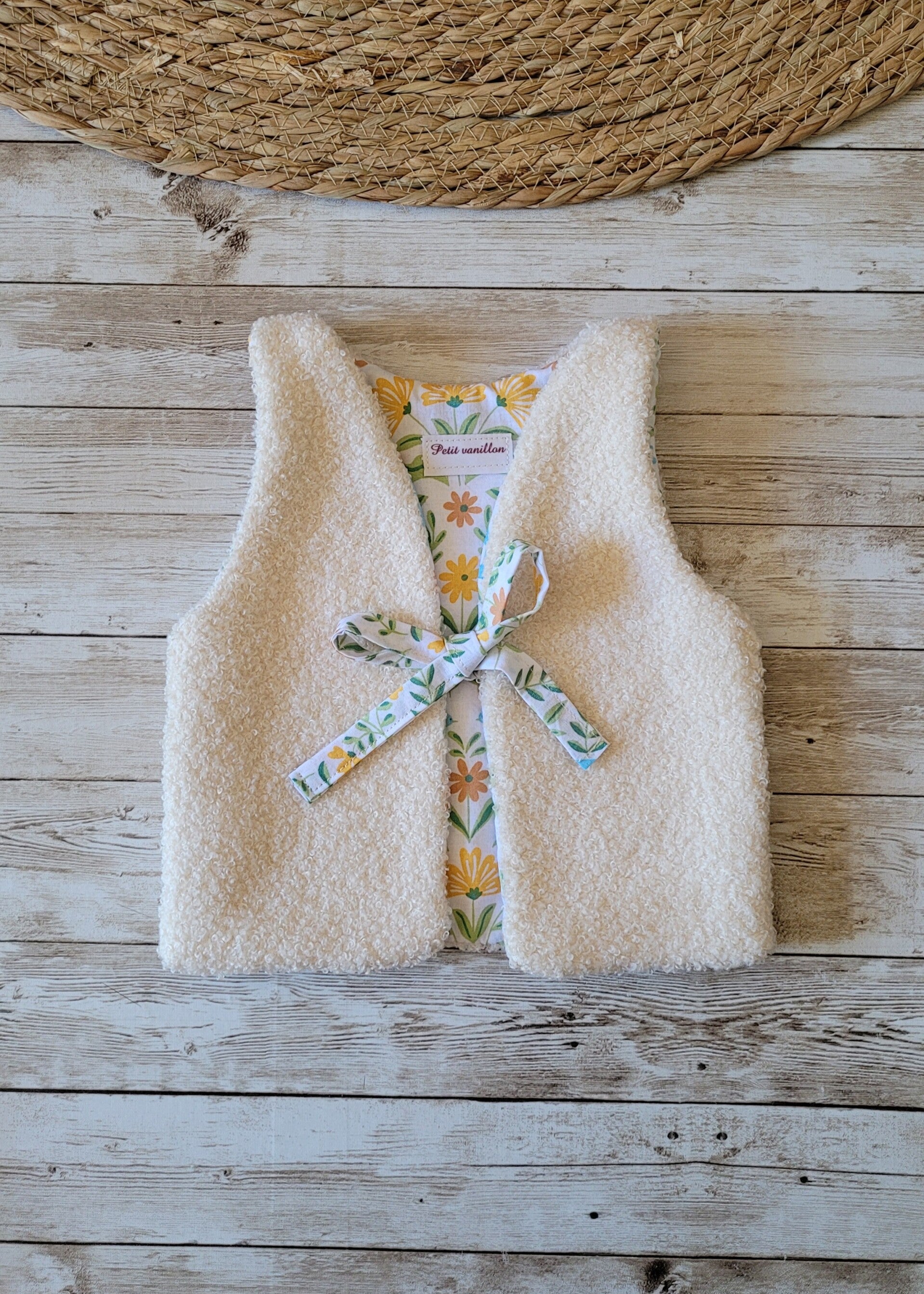 Gilet de berger sans manches 3 mois