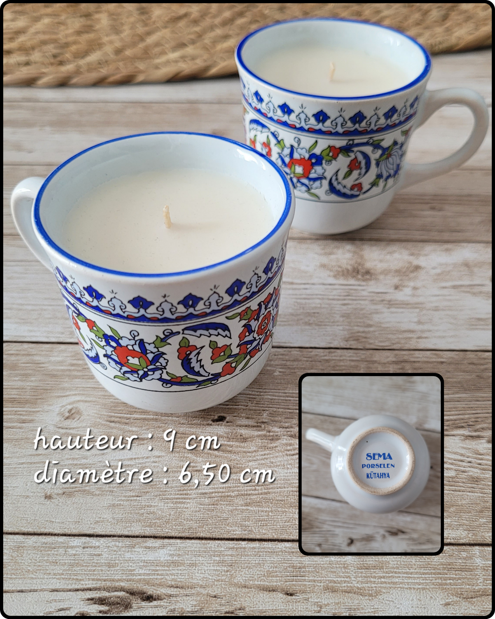 Bougies Tasses