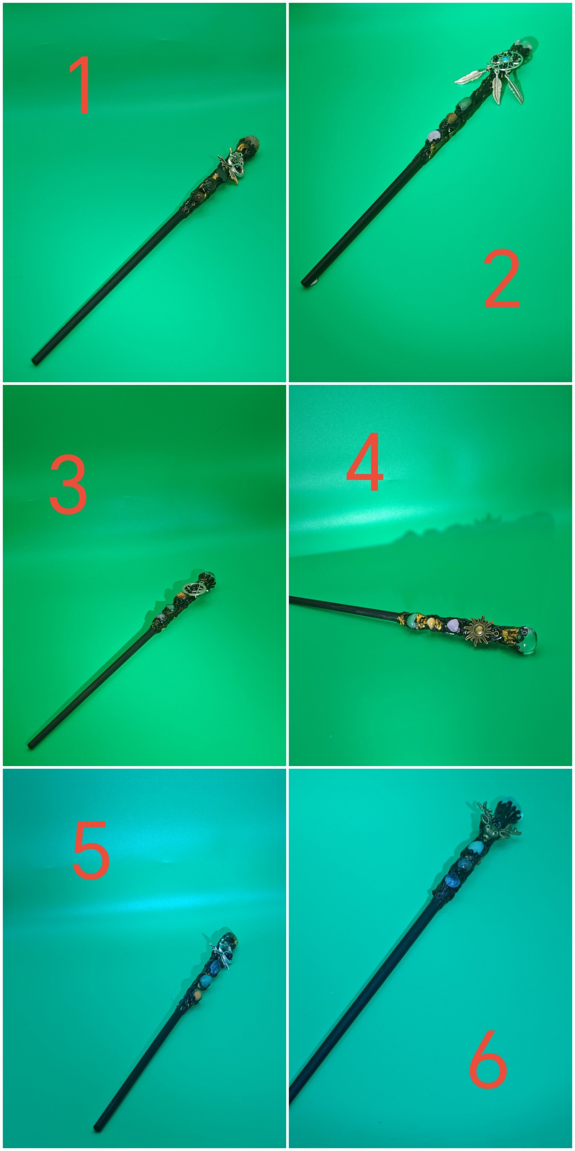 Crystal wands