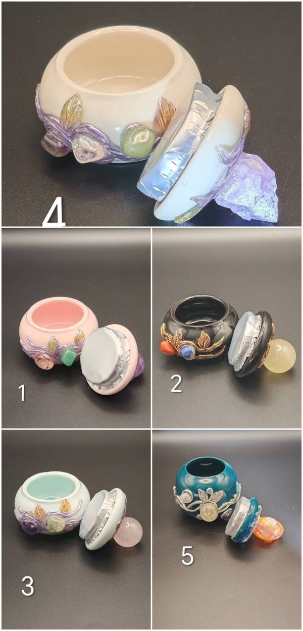 Ceramic Crystal Cosmetics Cream Jar