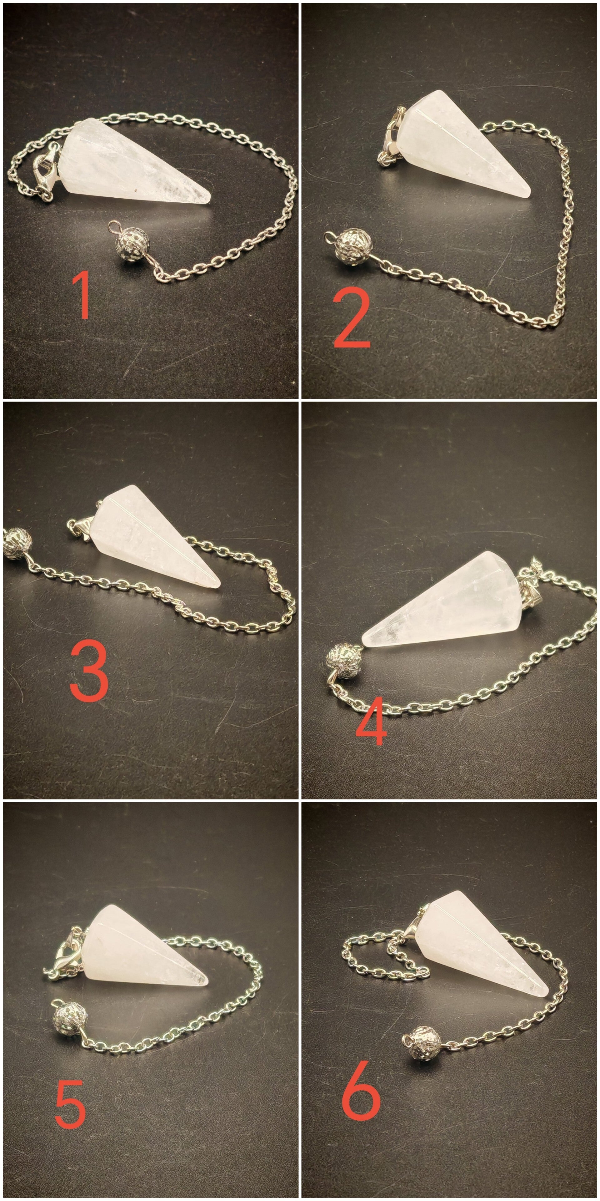 Clear Quartz Pendulum