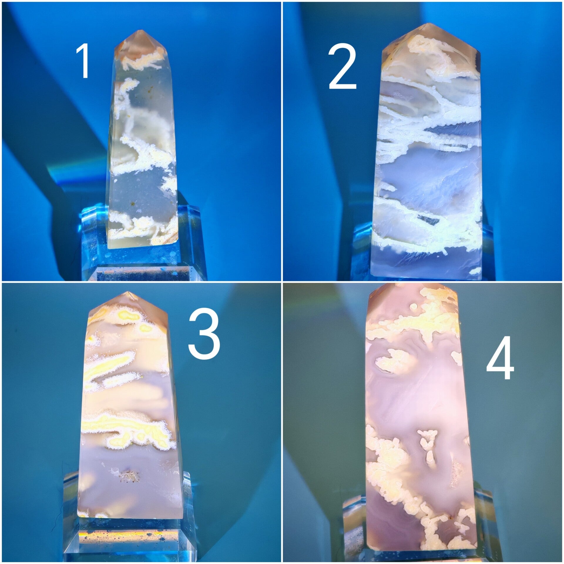 Flower agate tower
