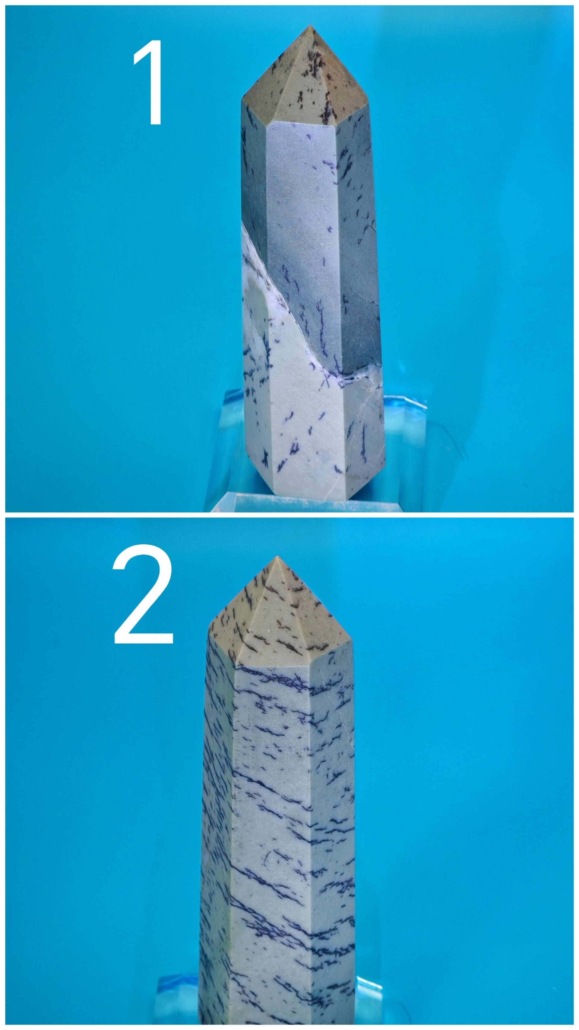 Dendritic Green Jade Tower
