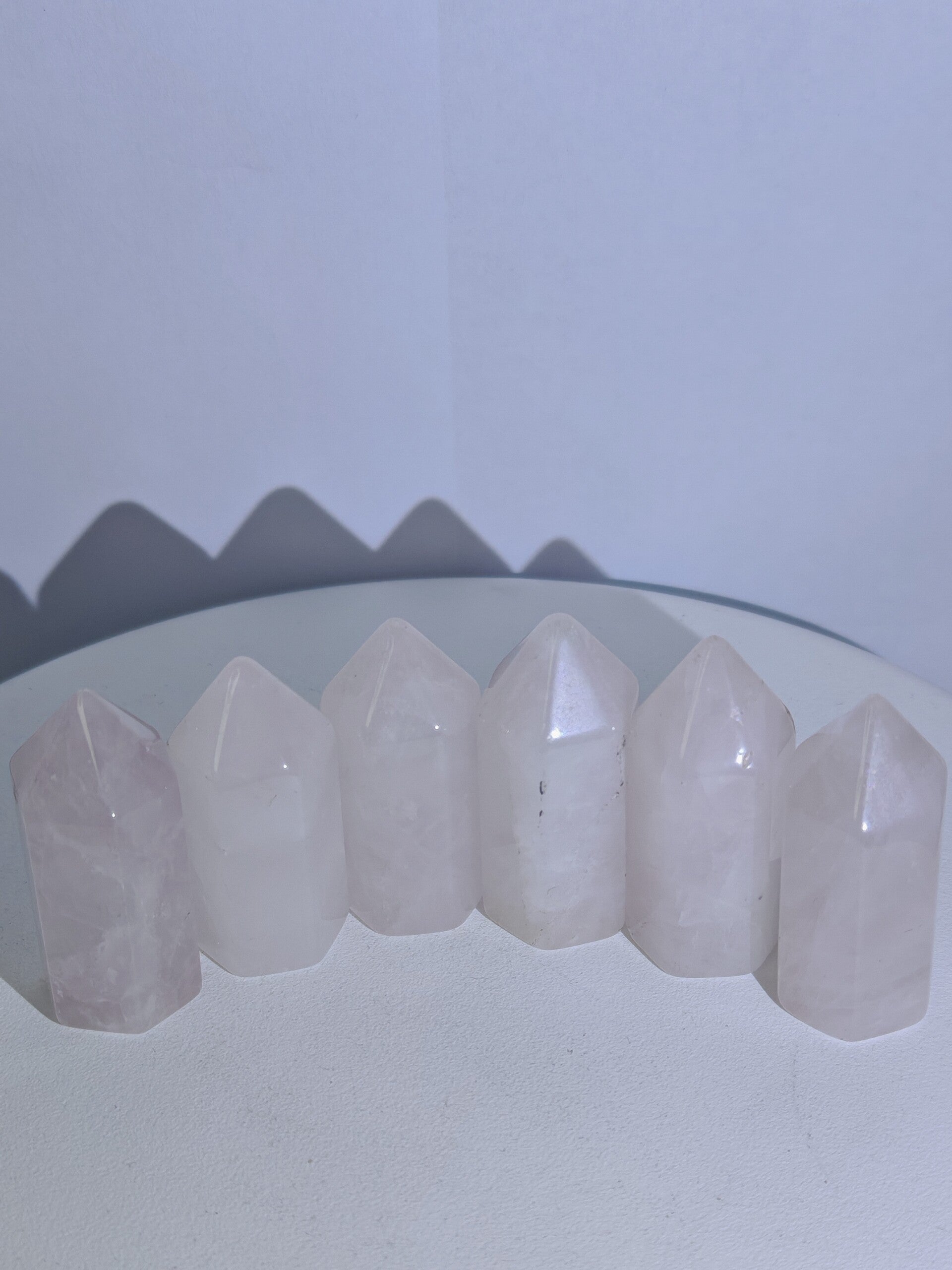 Rose quartz tower