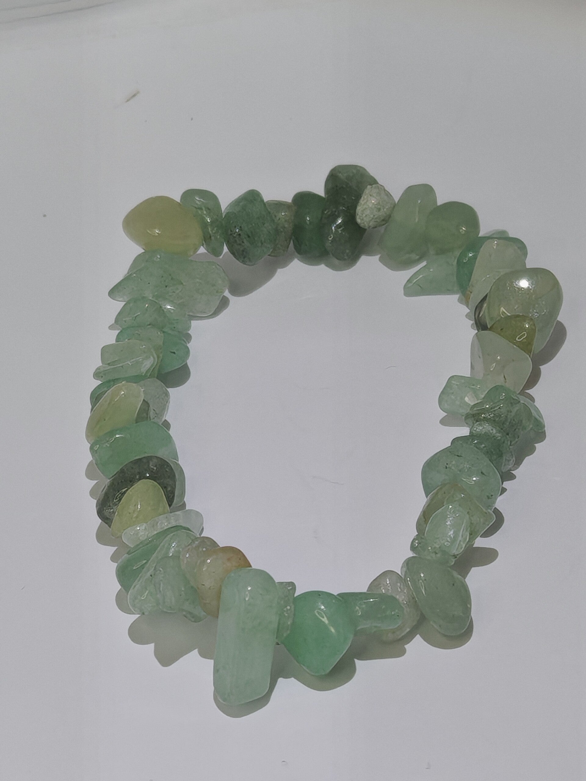 Green Jade chipped bracelet