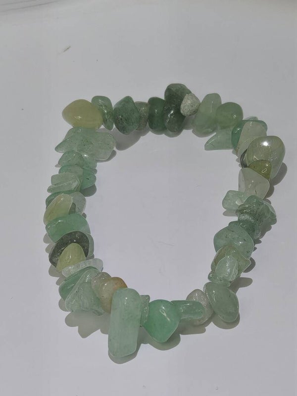 Green Jade chipped bracelet