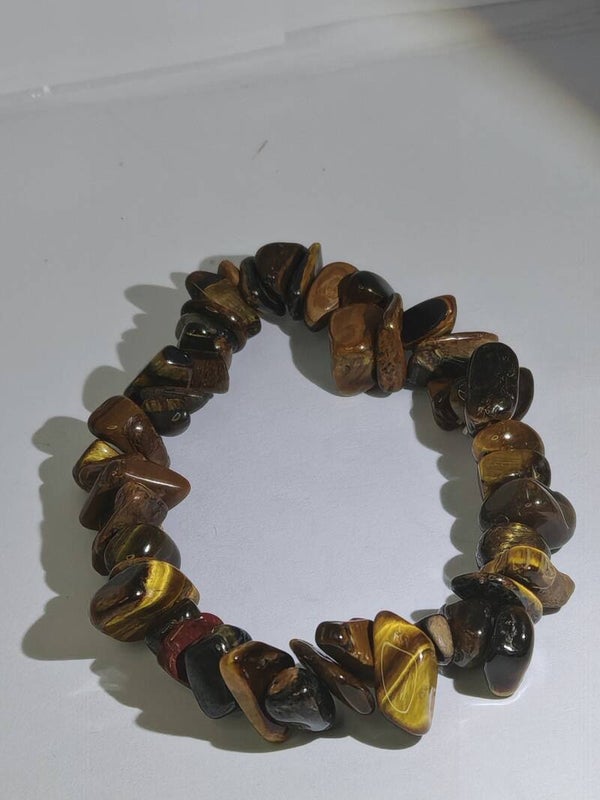 Tigers eye chipped bracelet
