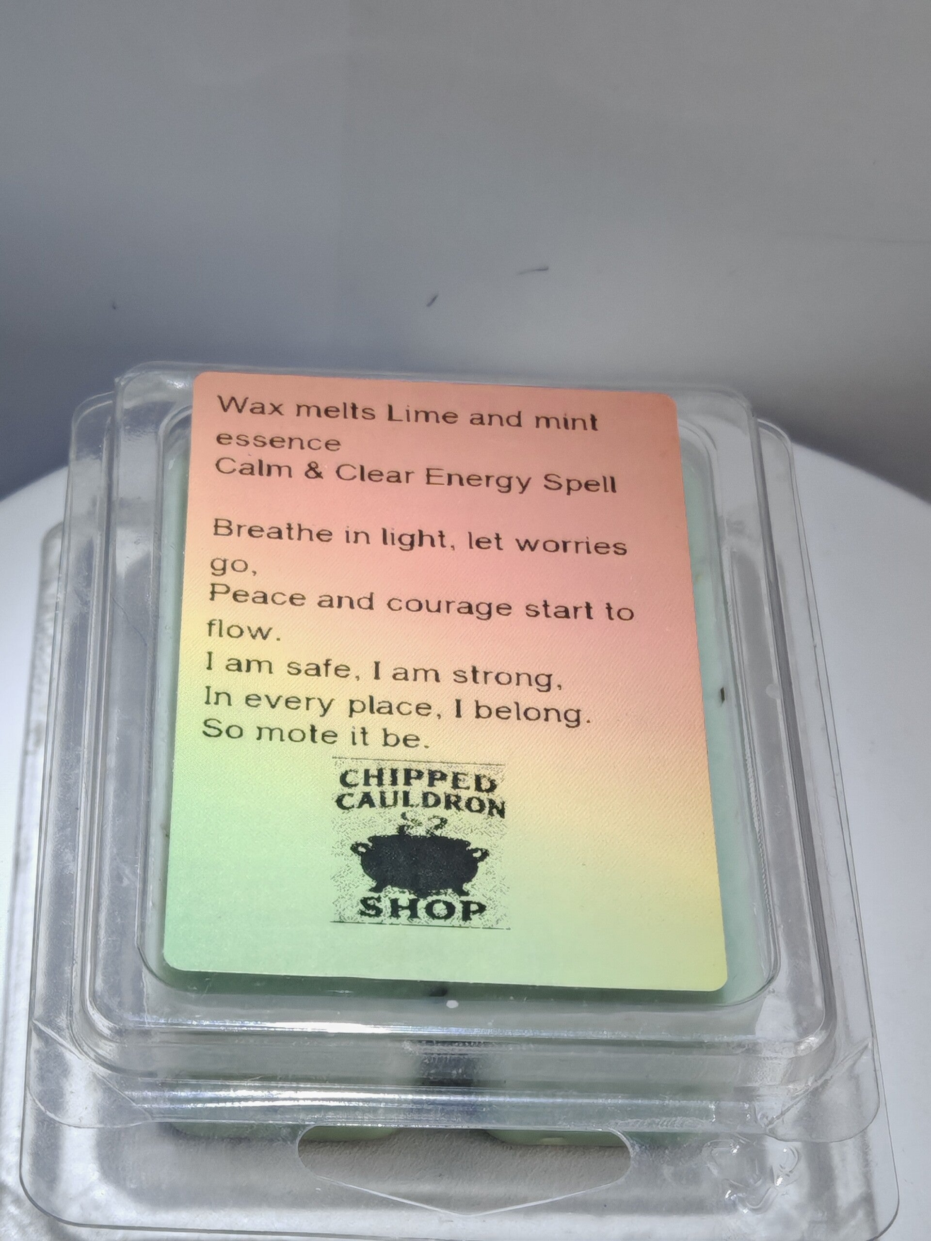 Calm and clear energy Spelled wax melts