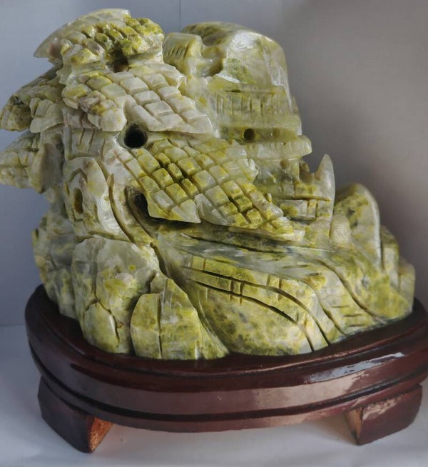 Green Jade carving