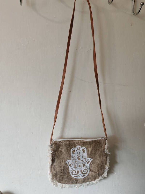 Hemp over shoulder bag