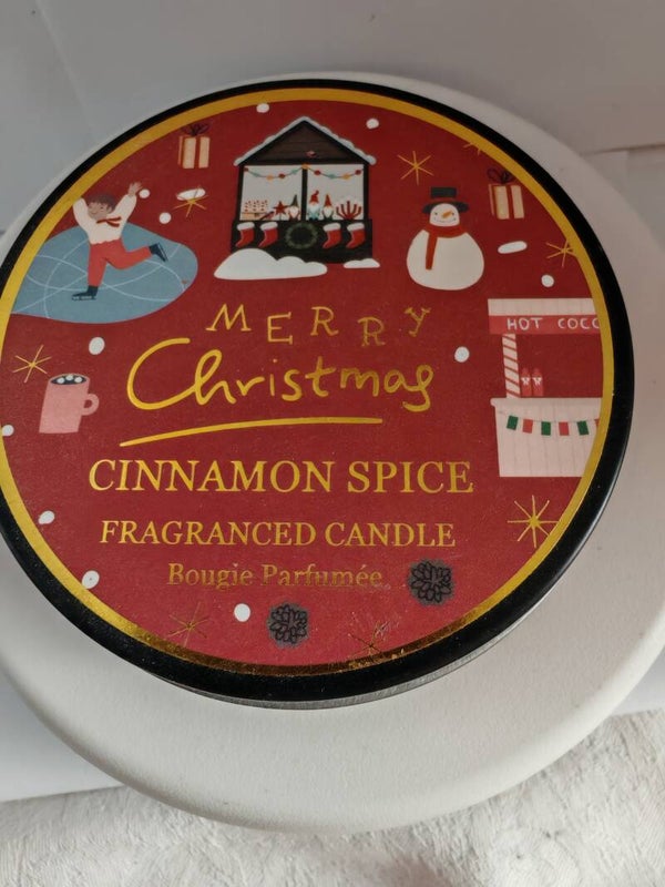 Cinnamon spice fragrance candle
