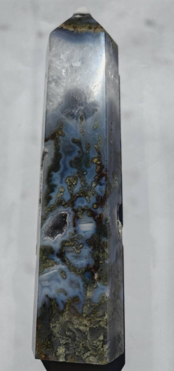 Moss agate tower