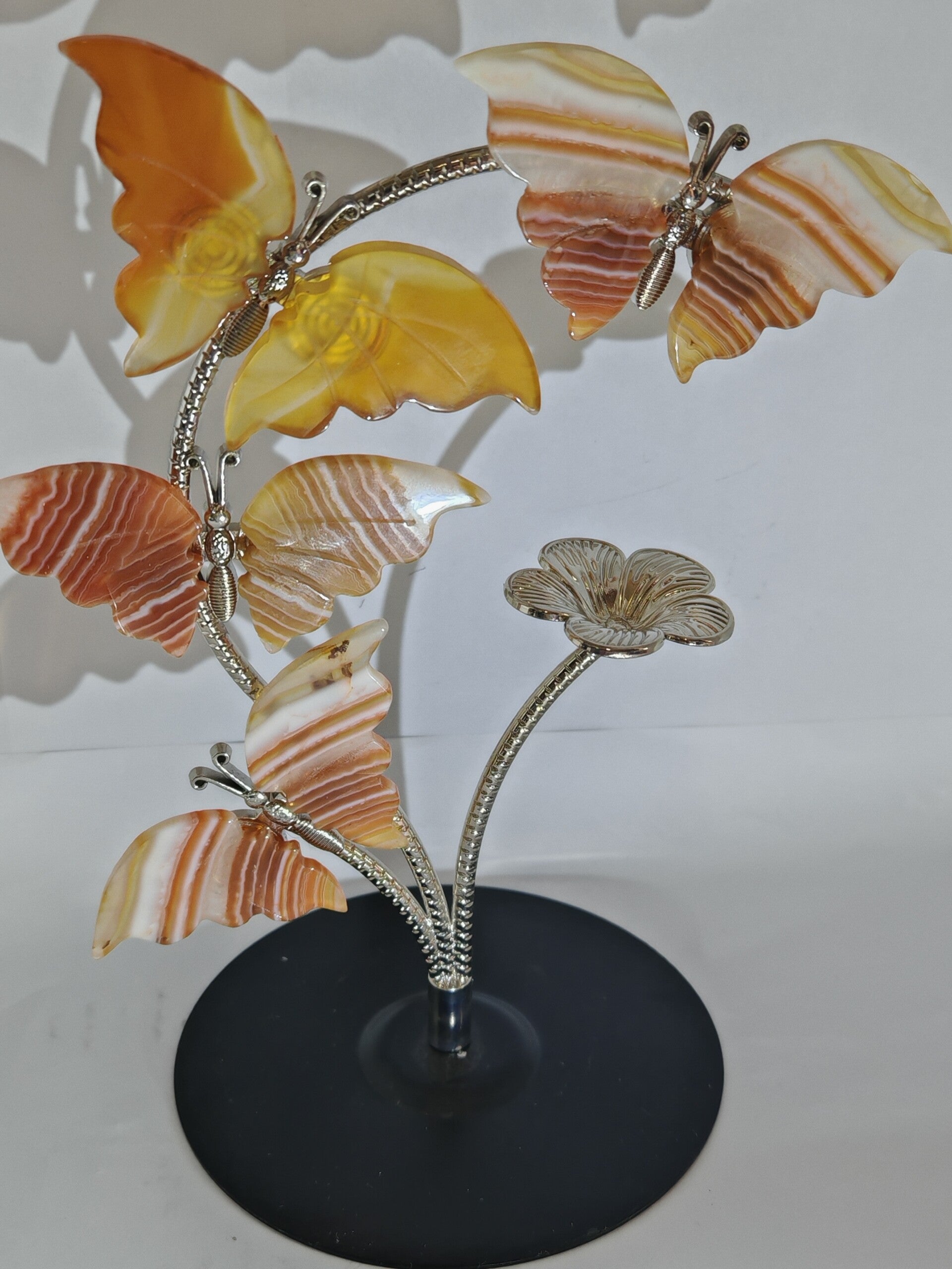 Carnelian 4 Butterfly Sphere Holder