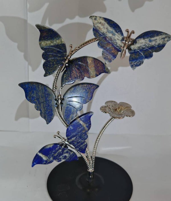 Lapis Lazuli 4 Butterfly Sphere Holder