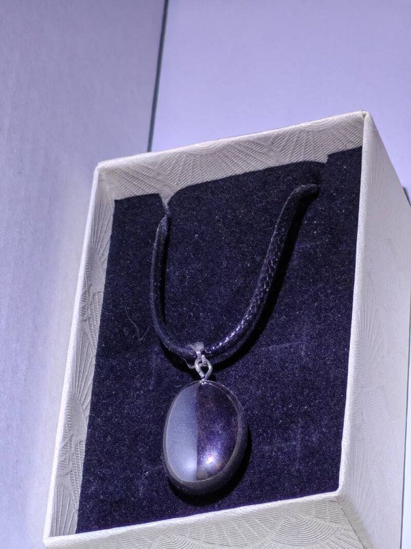 B10 Hematite necklace on a rope chain