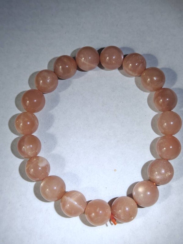 A27 Sunstone and Moonstone bracelet 10mm beads