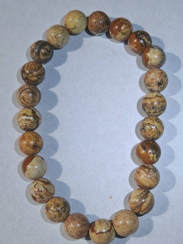 A35 Picture Jasper bracelet 8mm beads