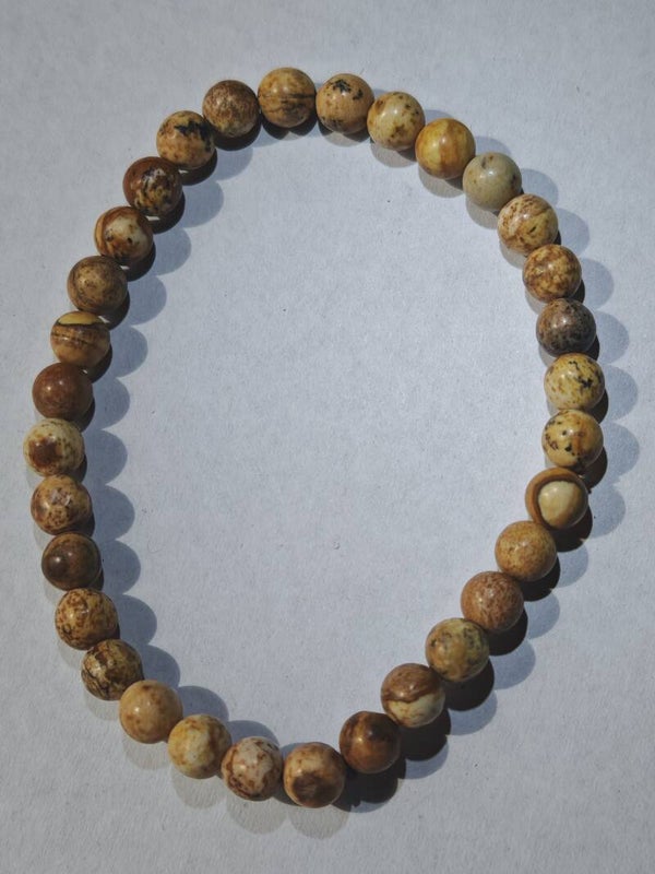 A36 Picture Jasper bracelet 4mm beads